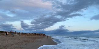 Playa de Gavà, 23 de noviembre por la tarde.
