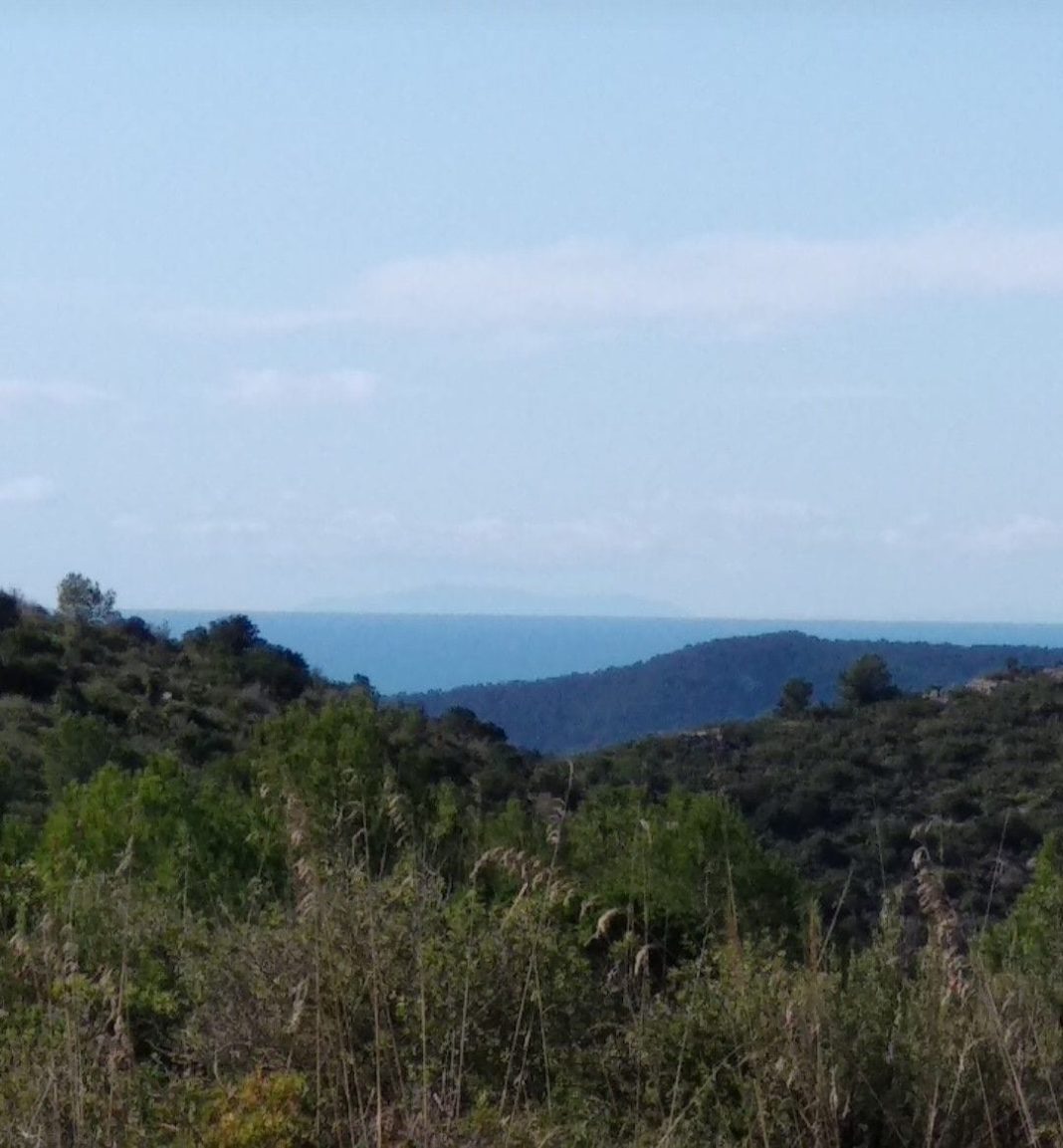 Mallorca desde el Garraf (Gavà).