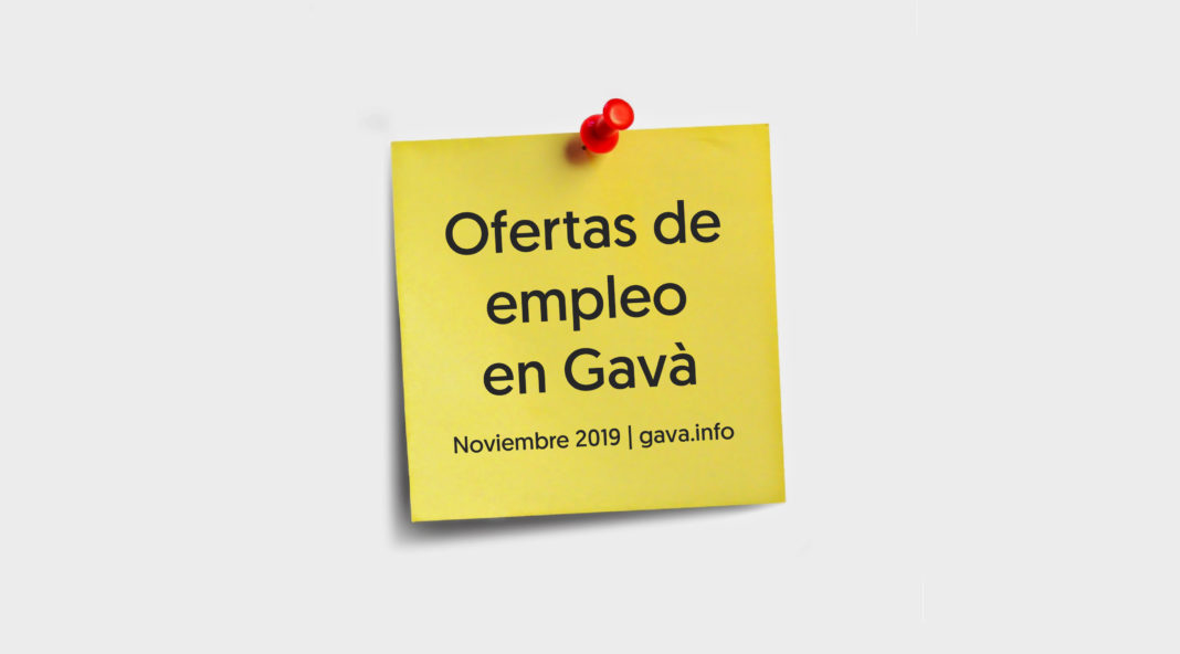 Últimas ofertas de empleo en Gavà | Noviembre