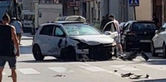 Accidente en la carretera Santa Creu de Calafell.
