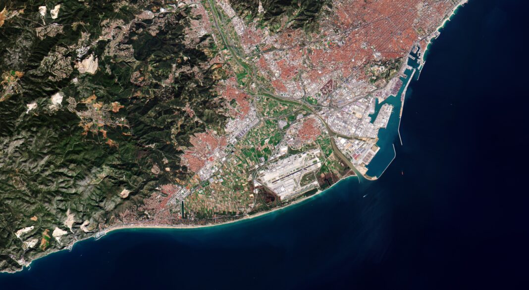Delta del Llobregat. Foto: European Space Agency (ESA).